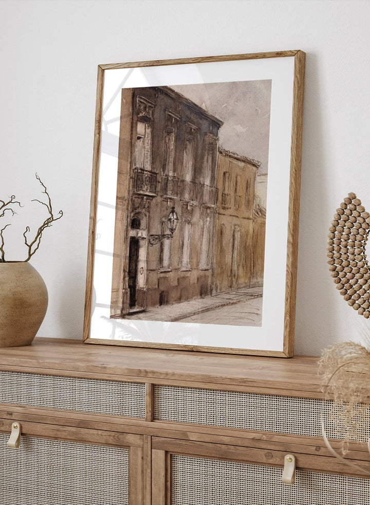 "13 rue Saint - Maur, Bordeaux" Art Print_Sugar & Canvas
