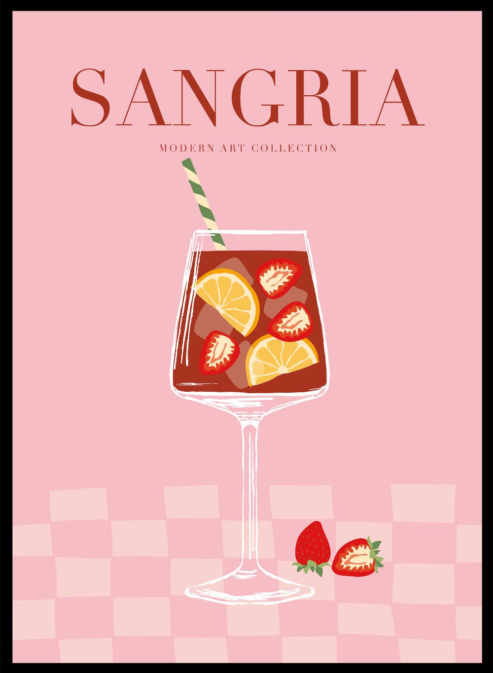 Sangria Drink Bar Art Print_Sugar & Canvas