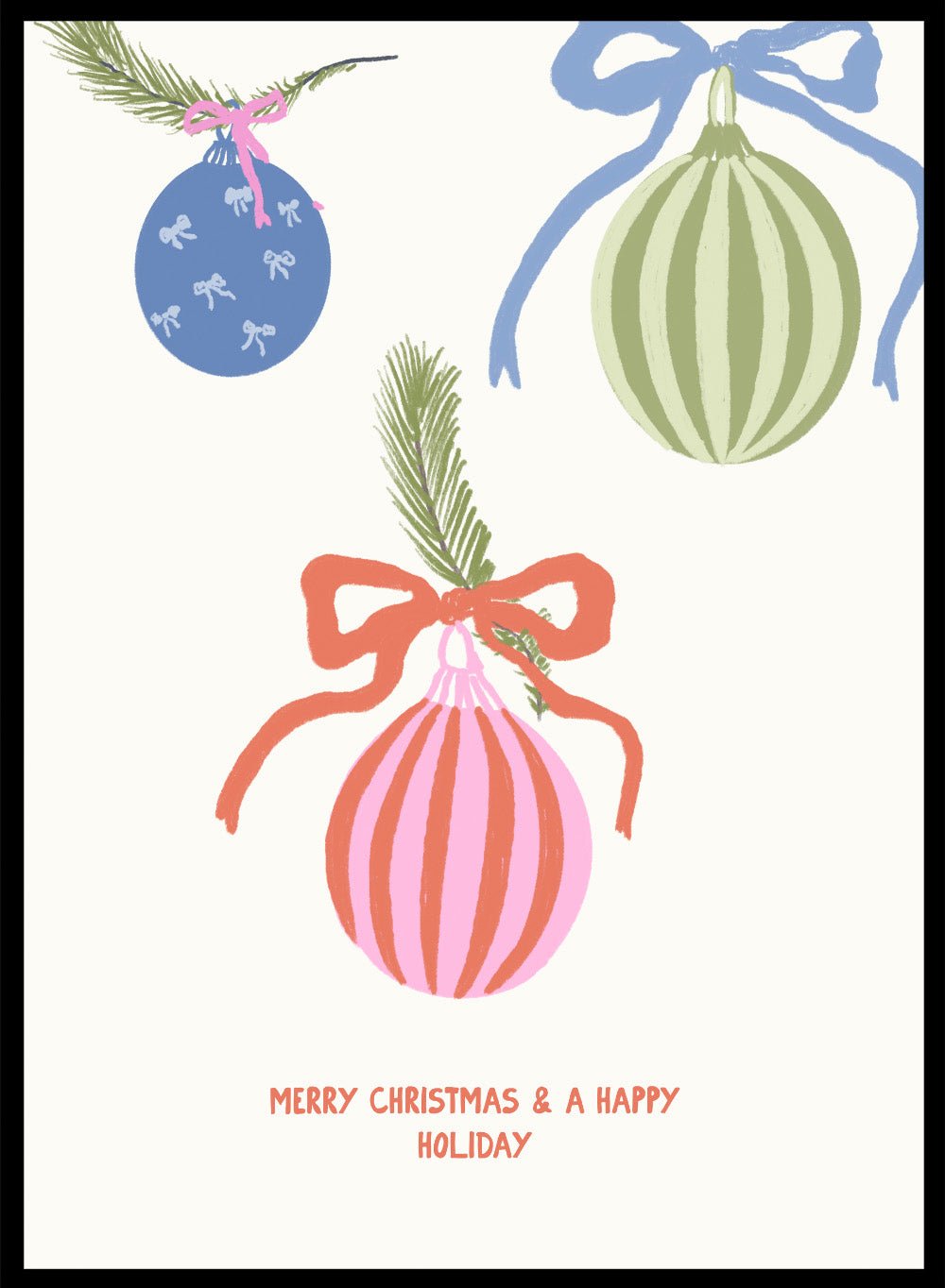 Three Little Ornaments Art Print_Sugar & Canvas