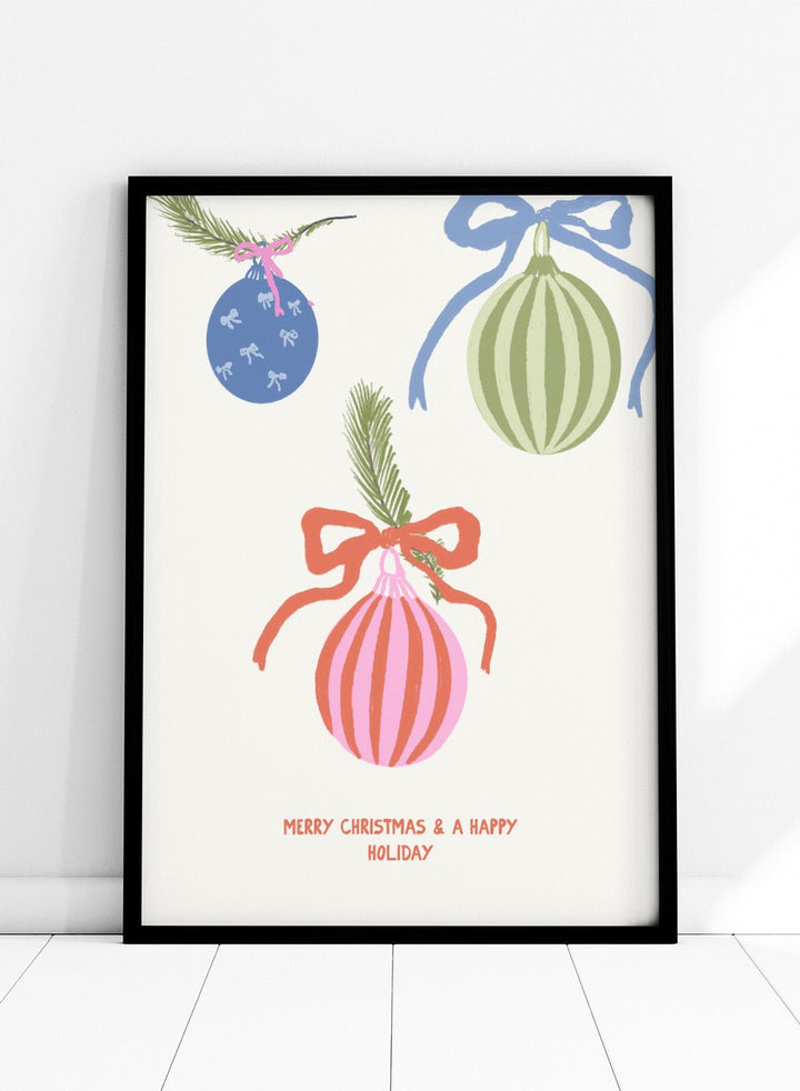 Three Little Ornaments Art Print_Sugar & Canvas