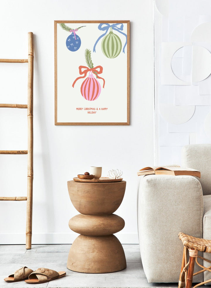 Three Little Ornaments Art Print_Sugar & Canvas