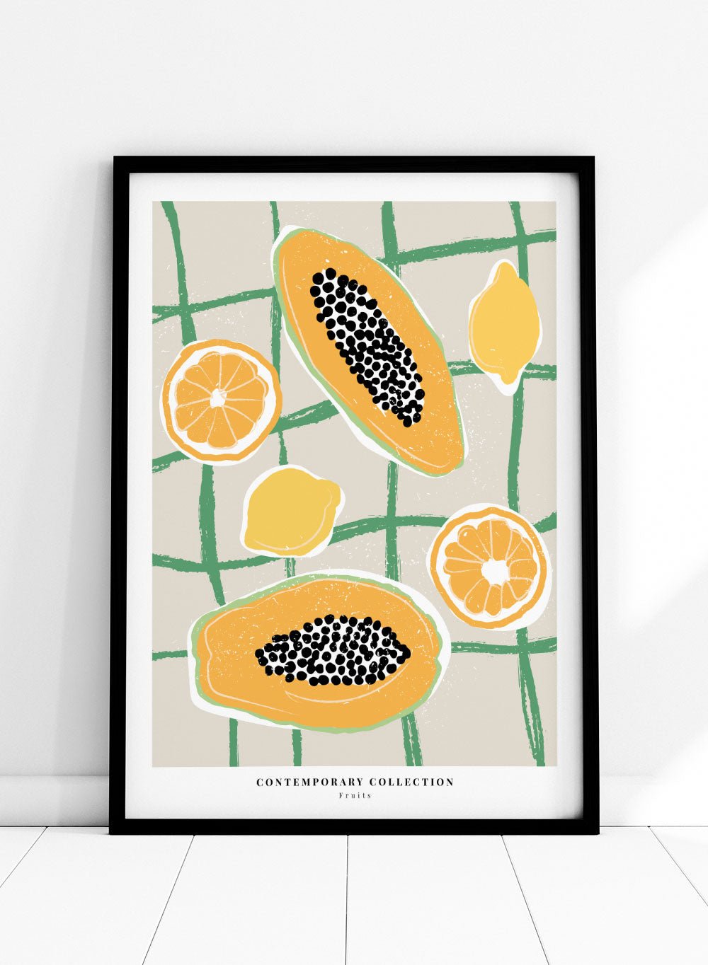 Tropical Fruits Kitchen Illustration Art Print_Sugar & Canvas