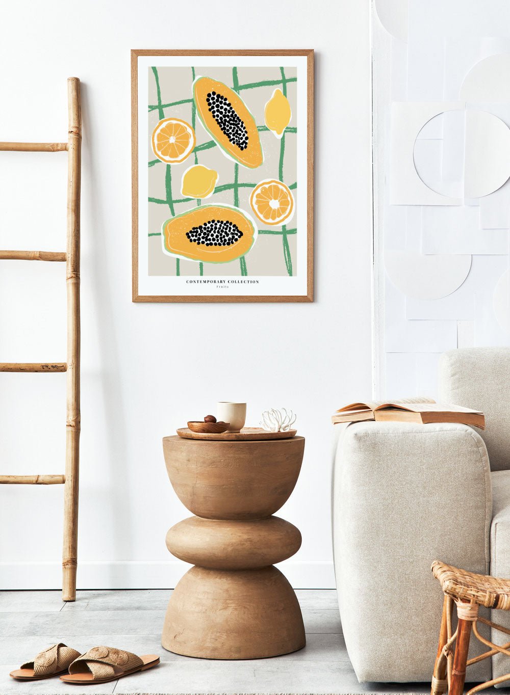 Tropical Fruits Kitchen Illustration Art Print_Sugar & Canvas