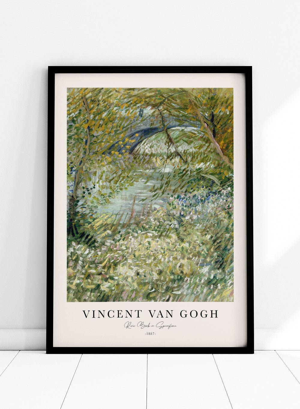 Van Gogh River Bank in Springtime Art Print_Sugar & Canvas