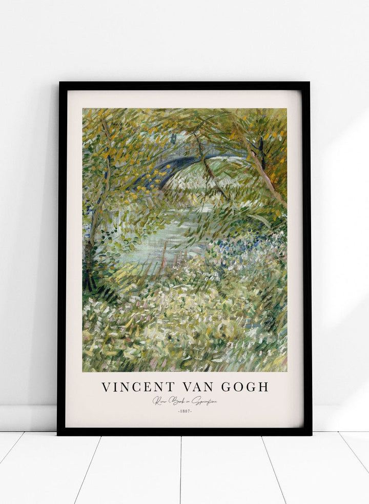 Van Gogh River Bank in Springtime Art Print_Sugar & Canvas