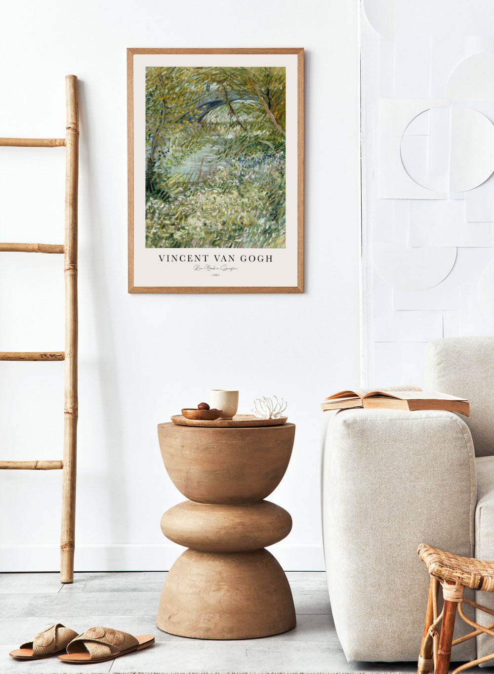 Van Gogh River Bank in Springtime Art Print_Sugar & Canvas