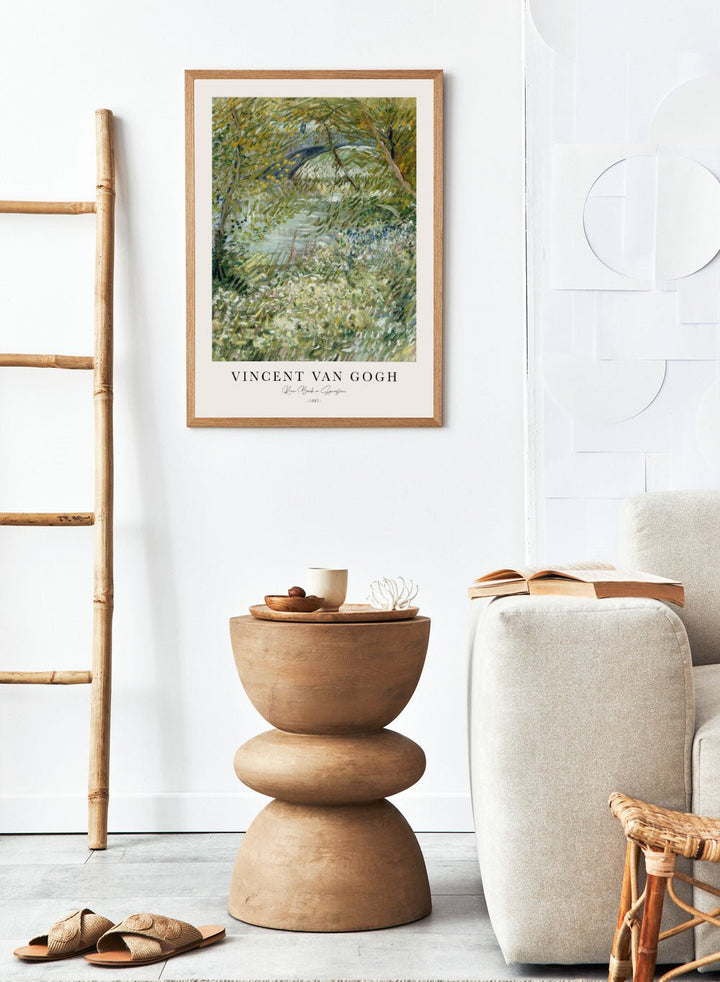 Van Gogh River Bank in Springtime Art Print_Sugar & Canvas