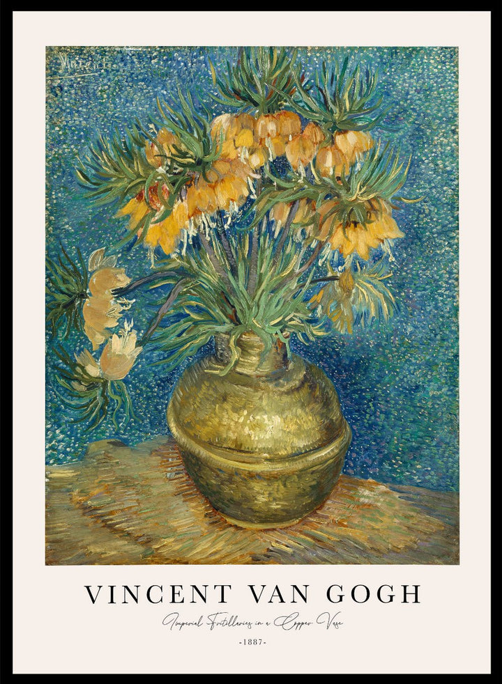 Van Gogh Imperial Fritillaries in a Copper Vase Art Print_Sugar & Canvas