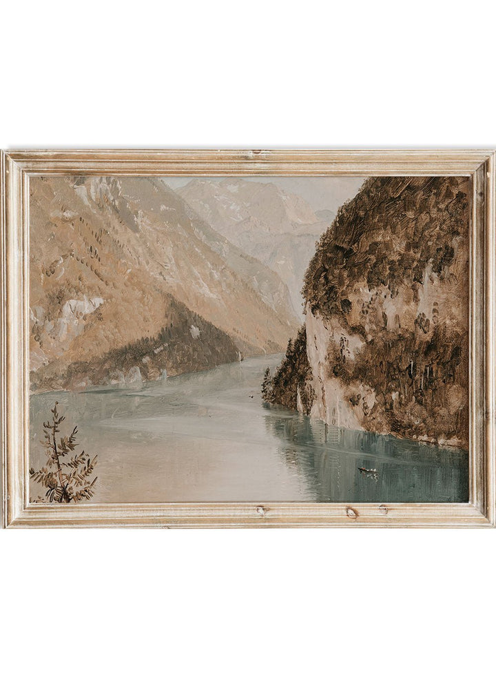 "Drawing, Königssee, Bavaria" Art Print_Sugar & Canvas