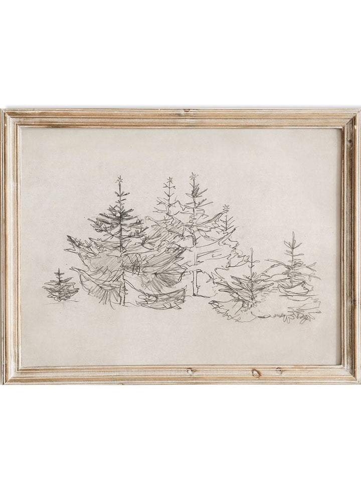 "Christmas Bomenbos" Art Print_Sugar & Canvas