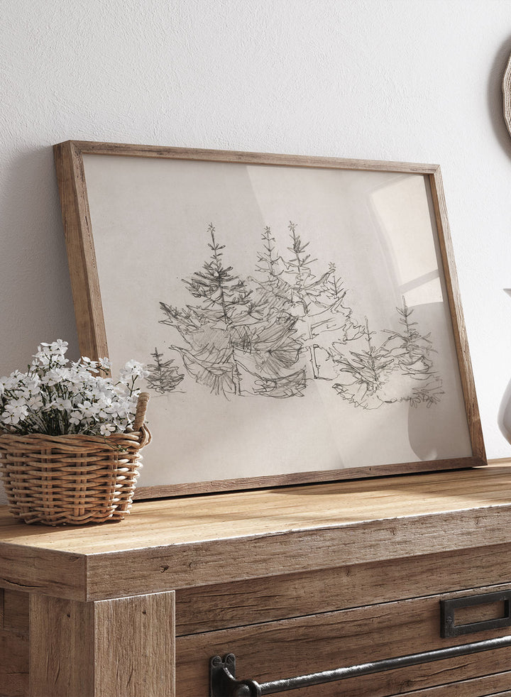 "Christmas Bomenbos" Art Print_Sugar & Canvas