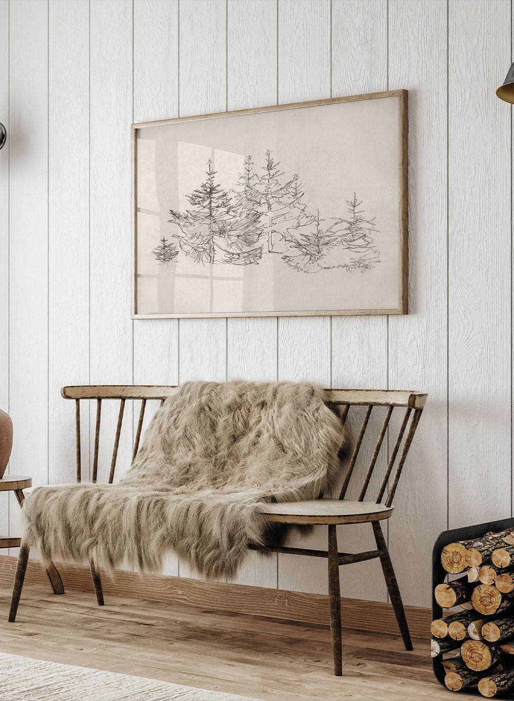 "Christmas Bomenbos" Art Print_Sugar & Canvas