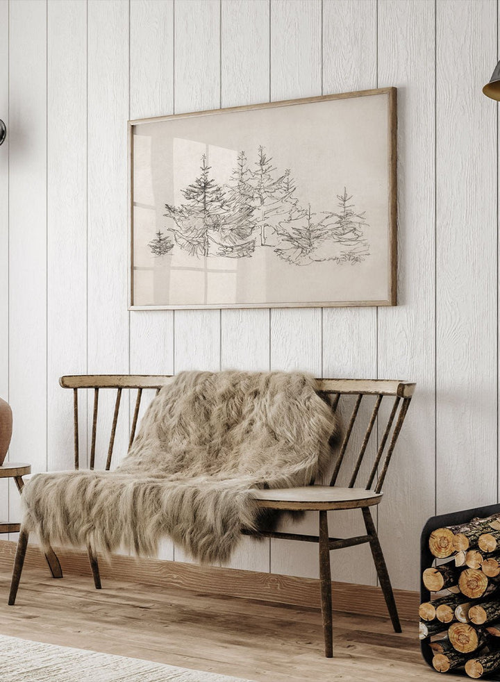 "Christmas Bomenbos" Art Print_Sugar & Canvas