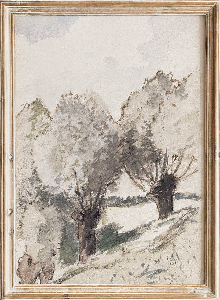 "Paysage aux arbres" Art Print_Sugar & Canvas