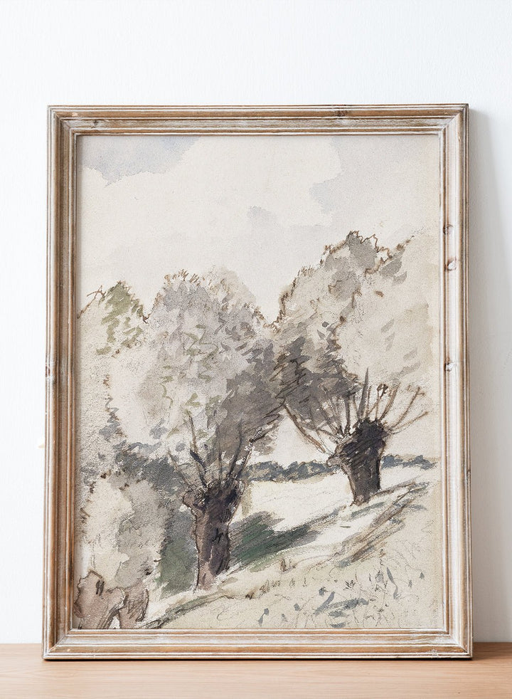 "Paysage aux arbres" Art Print_Sugar & Canvas