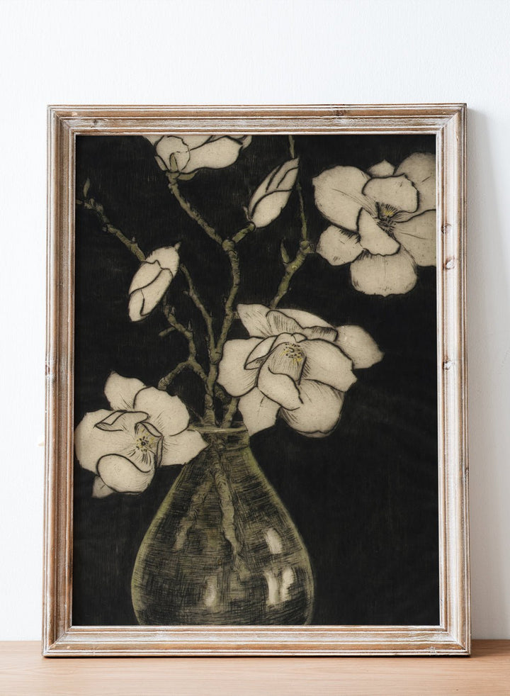 "Spring Blossoms (Tree Magnolia)" Art Print_Sugar & Canvas