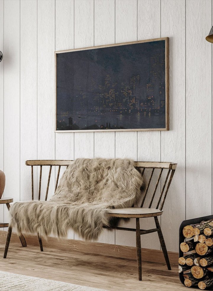 "Skyscrapers at Night" Art Print_Sugar & Canvas