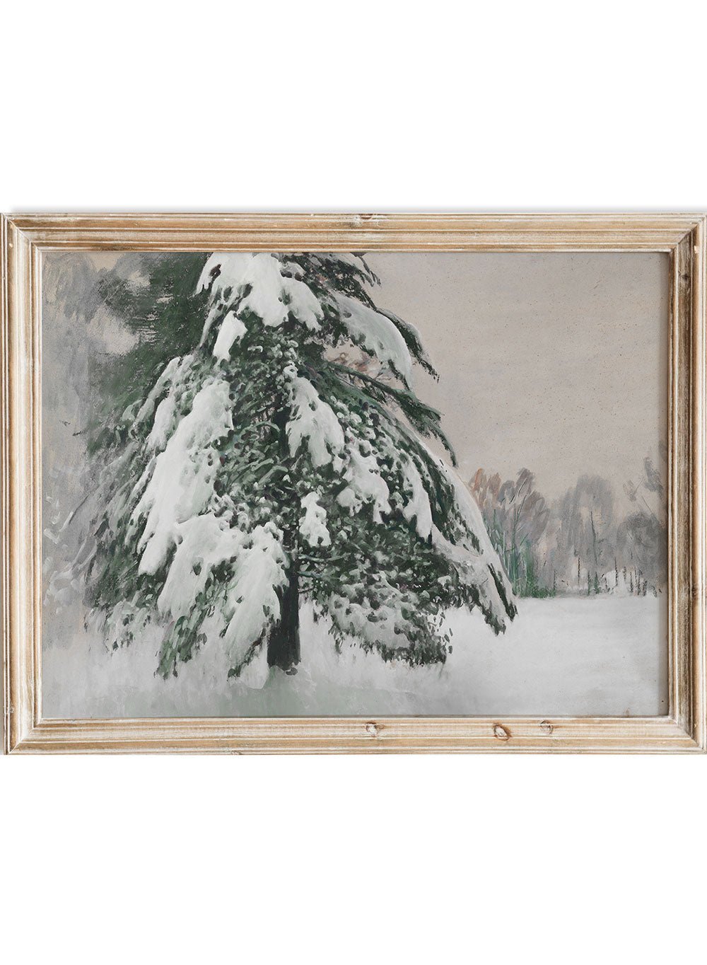 "Cap of Snow" Winter Art Print_Sugar & Canvas