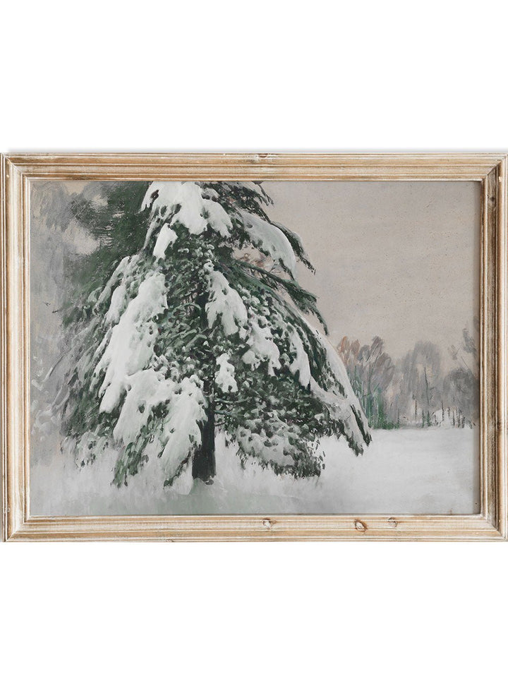 "Cap of Snow" Winter Art Print_Sugar & Canvas