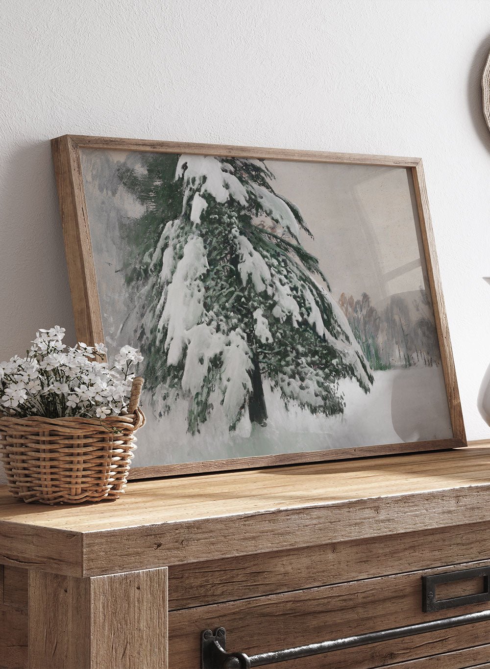 "Cap of Snow" Winter Art Print_Sugar & Canvas