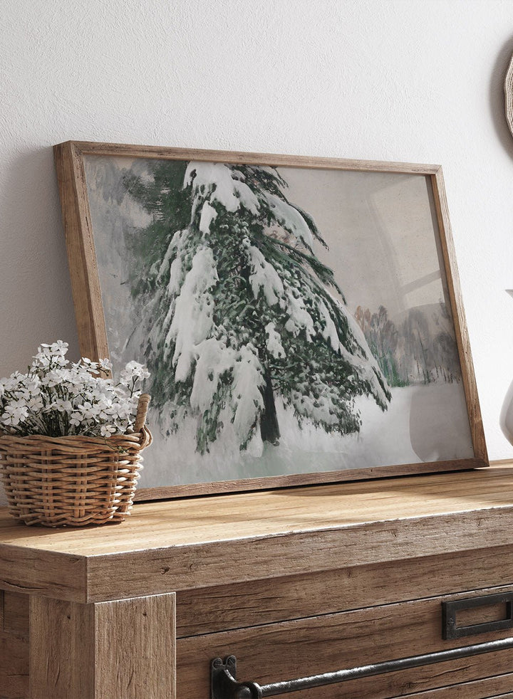 "Cap of Snow" Winter Art Print_Sugar & Canvas