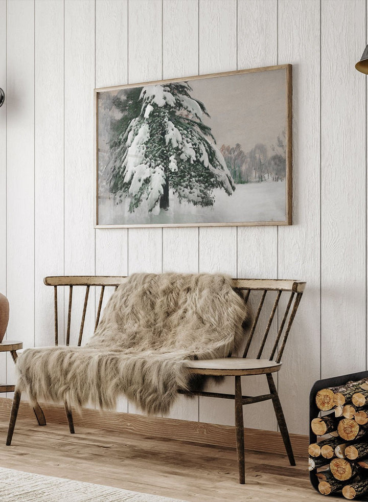 "Cap of Snow" Winter Art Print_Sugar & Canvas