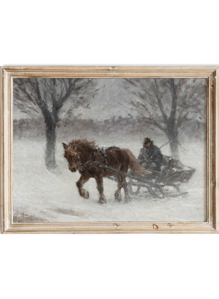 "In Snowfog" Winter Art Print_Sugar & Canvas