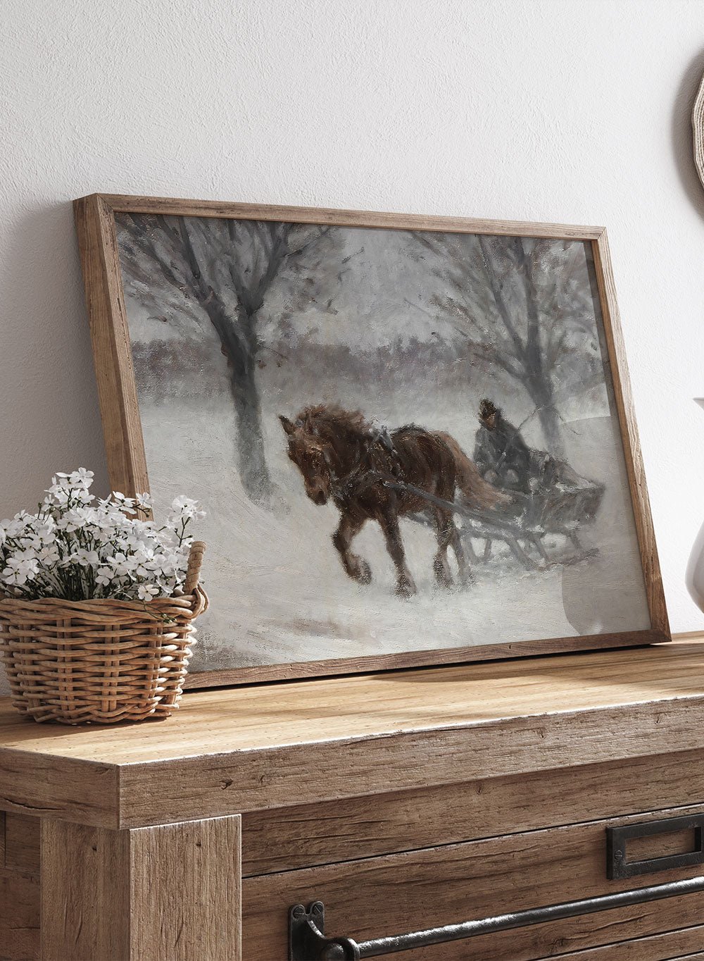 "In Snowfog" Winter Art Print_Sugar & Canvas