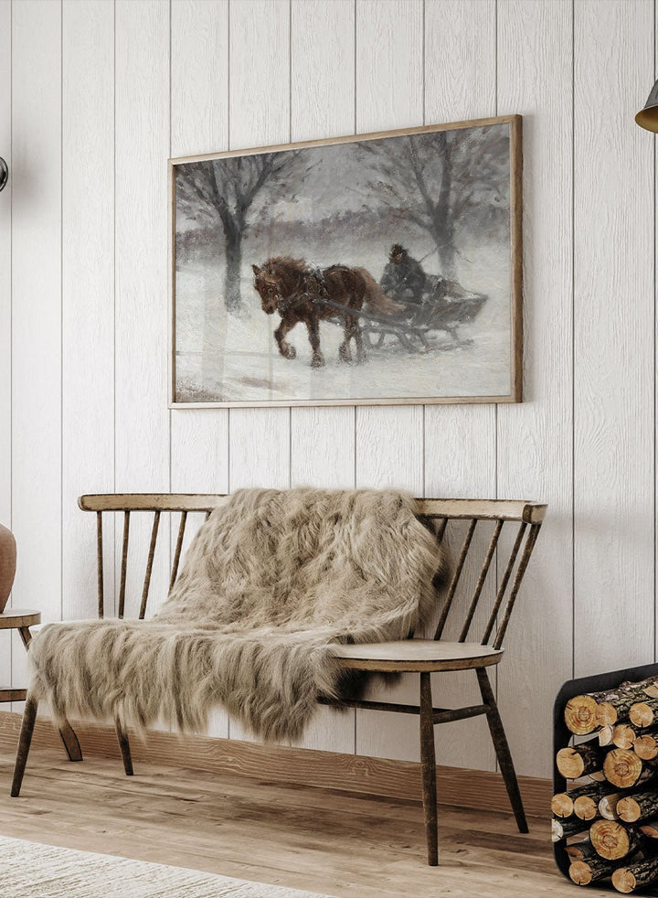 "In Snowfog" Winter Art Print_Sugar & Canvas