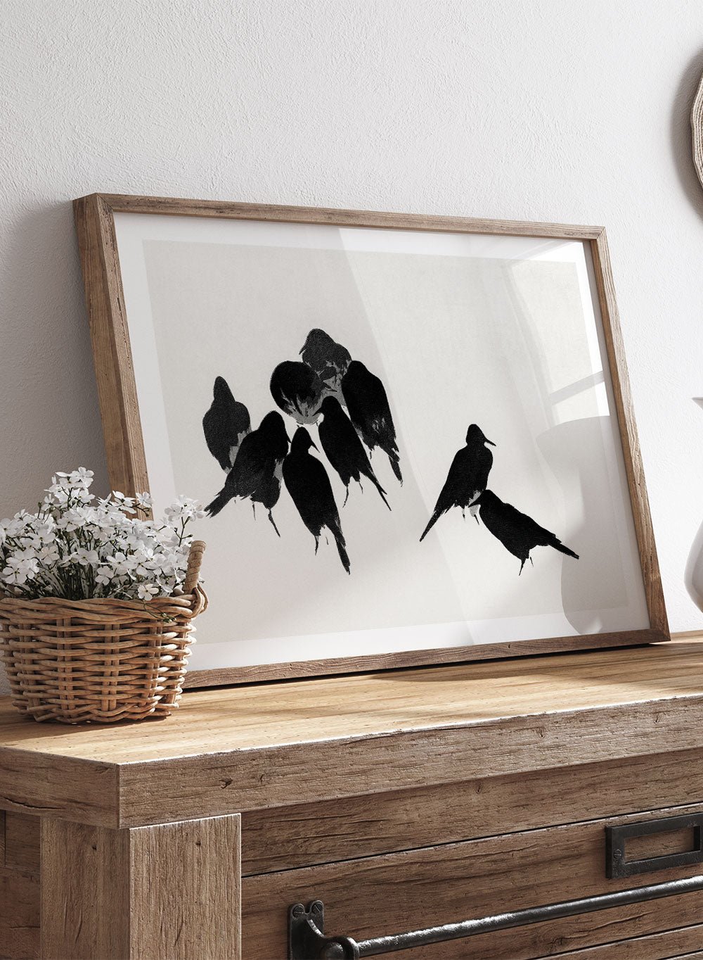 Watanabe Seitei "Crows" Art Print_Sugar & Canvas
