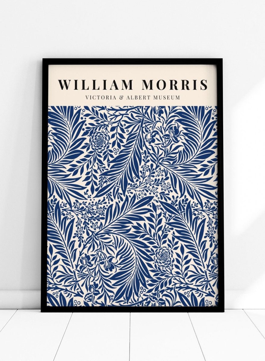 William Morris Blue Larkspur Vintage Art Print Art Museum