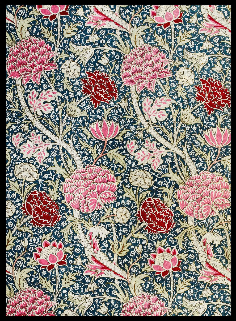 William Morris Cray Flowers Art Print_Sugar & Canvas