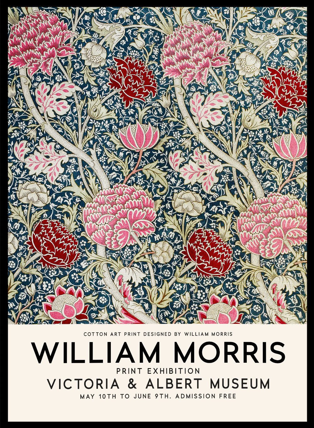 William Morris Cray Flowers Art Print_Sugar & Canvas