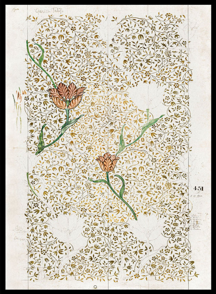 William Morris Garden Tulip 1885 Art Print_Sugar & Canvas