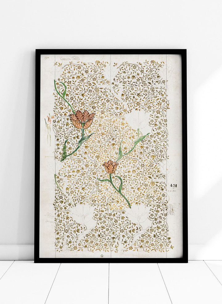 William Morris Garden Tulip 1885 Art Print_Sugar & Canvas