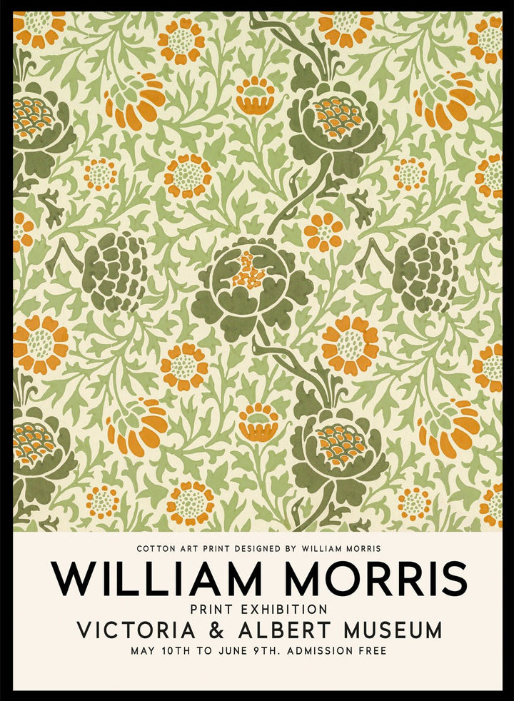 William Morris Grafton Pattern 1883 Art Print_Sugar & Canvas
