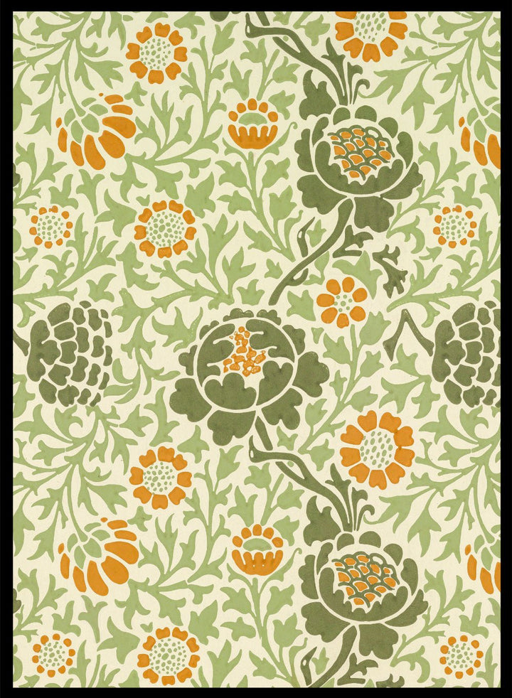 William Morris Grafton Pattern 1883 Art Print_Sugar & Canvas