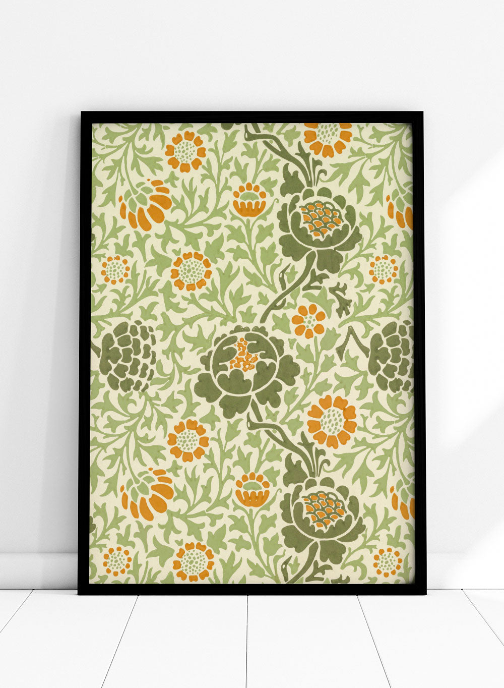 William Morris Grafton Pattern 1883 Vintage Poster Botanical Floral Art Print | Colorful Art, Victoria & Albert Art Museum Exhibition, Art Nouveau 