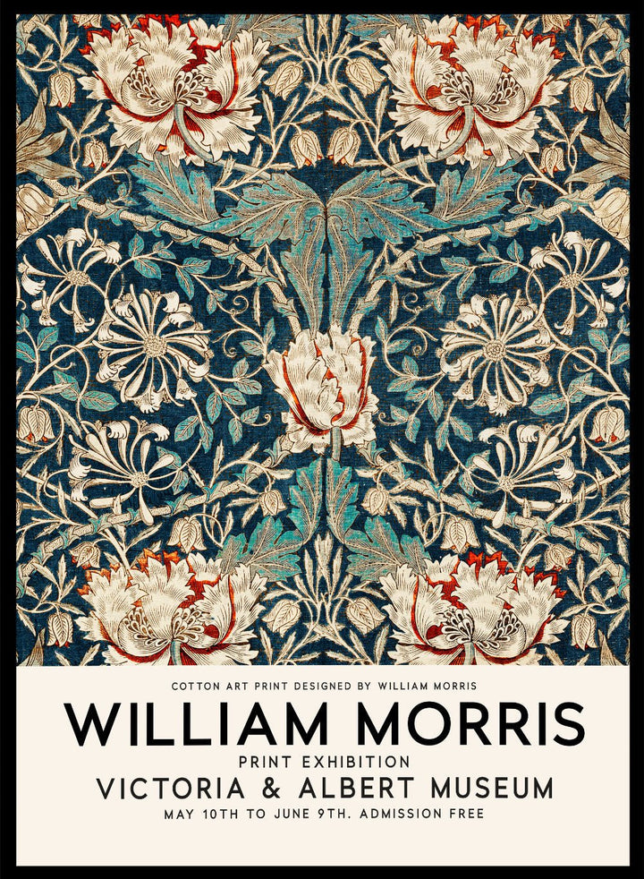 William Morris Honeysuckle Art Print_Sugar & Canvas