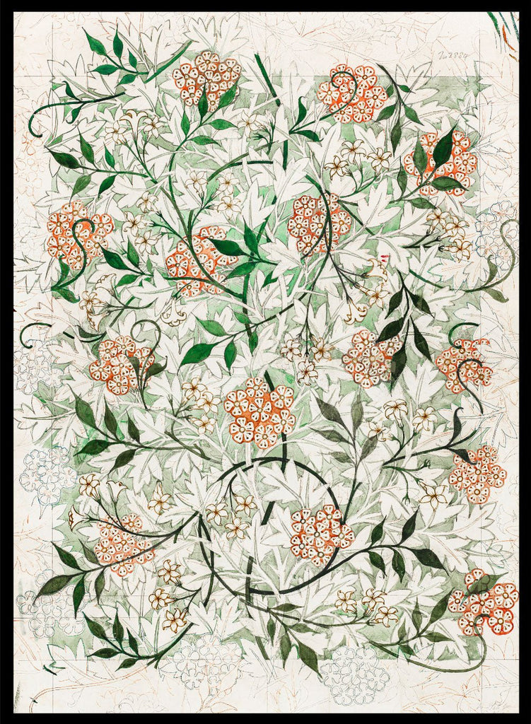William Morris Jasmine Pattern Vintage Art Print Art Museum
