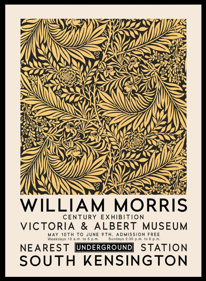 William Morris Larkspur Art Print_Sugar & Canvas
