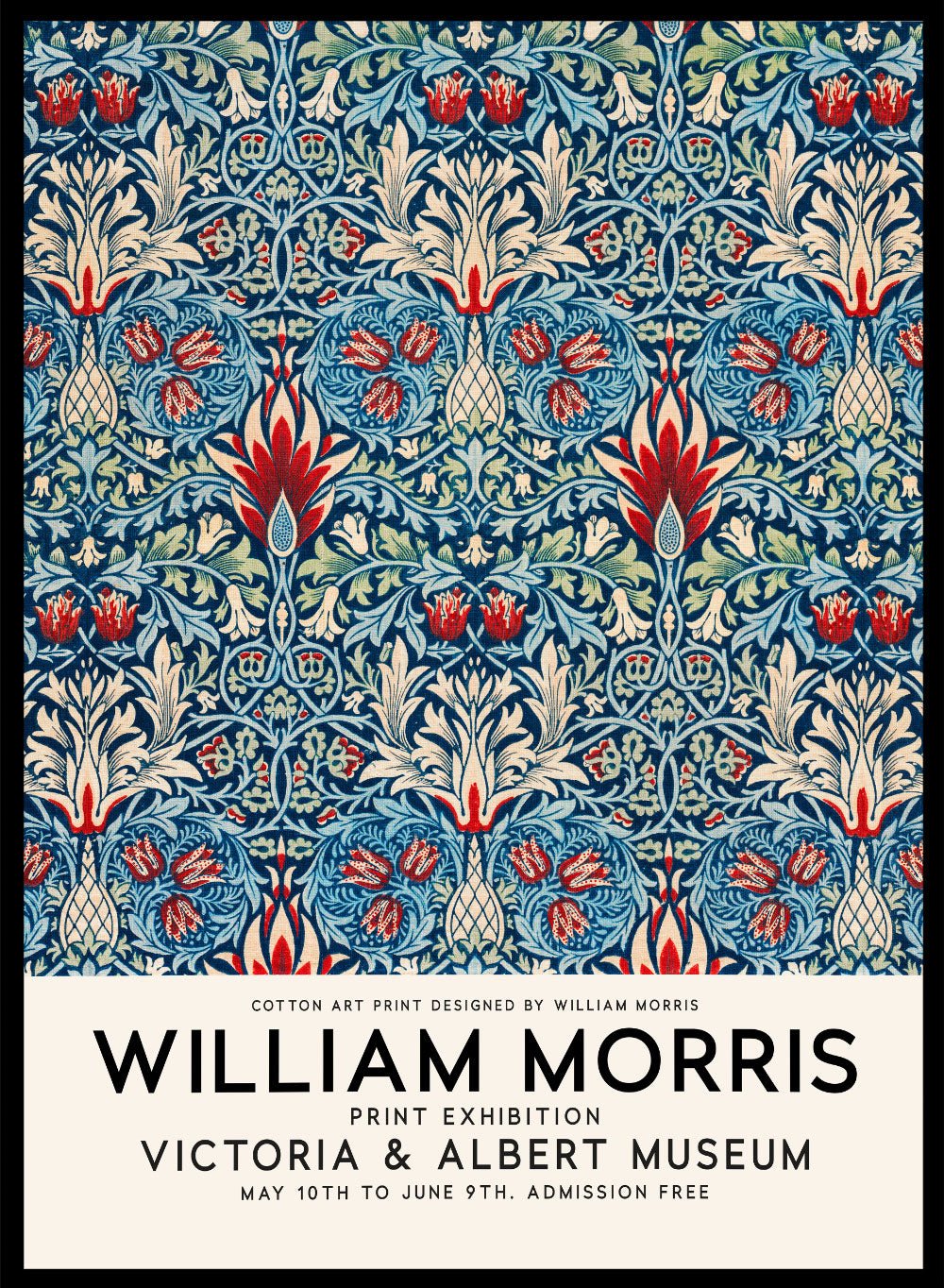 William Morris Snakeshead Flowers Art Print_Sugar & Canvas