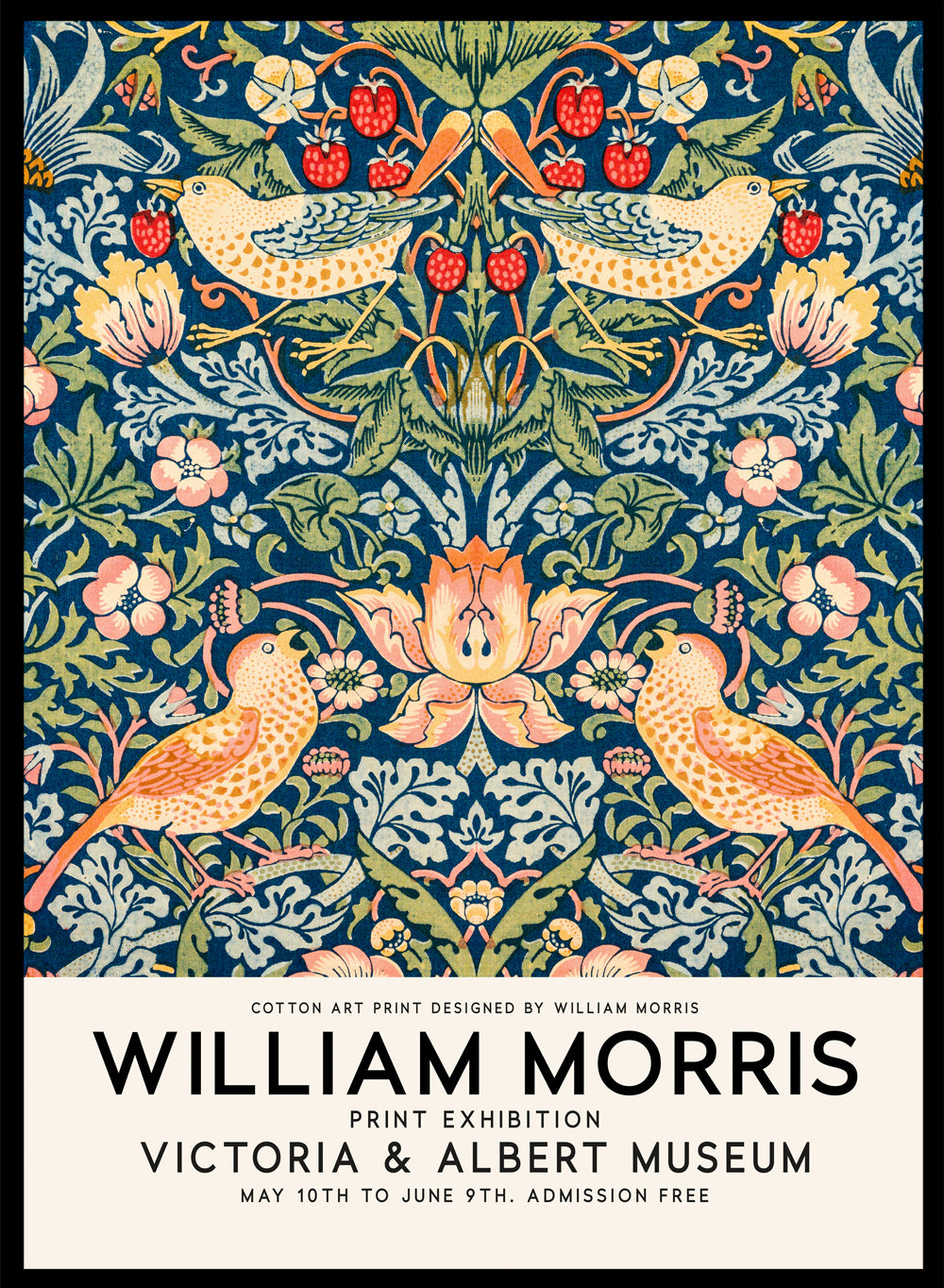 Antique Replica William Morris Strawberry Thief Art Print Antique Replica William Morris Strawberry Thief Art Print