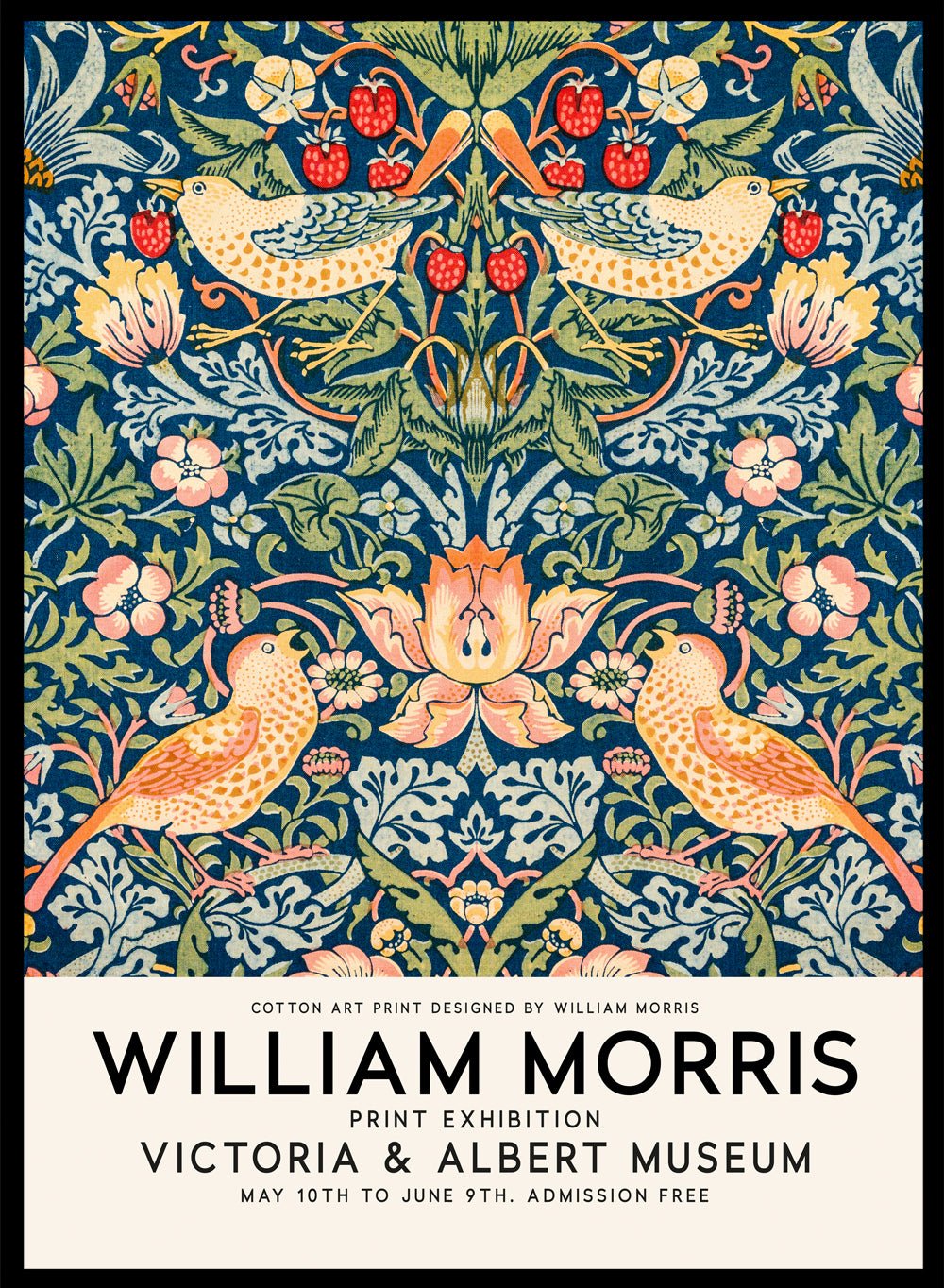 William Morris Strawberry Thief Art Print_Sugar & Canvas