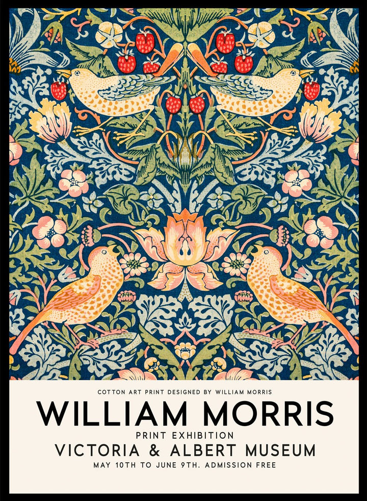 William Morris Strawberry Thief Art Print_Sugar & Canvas