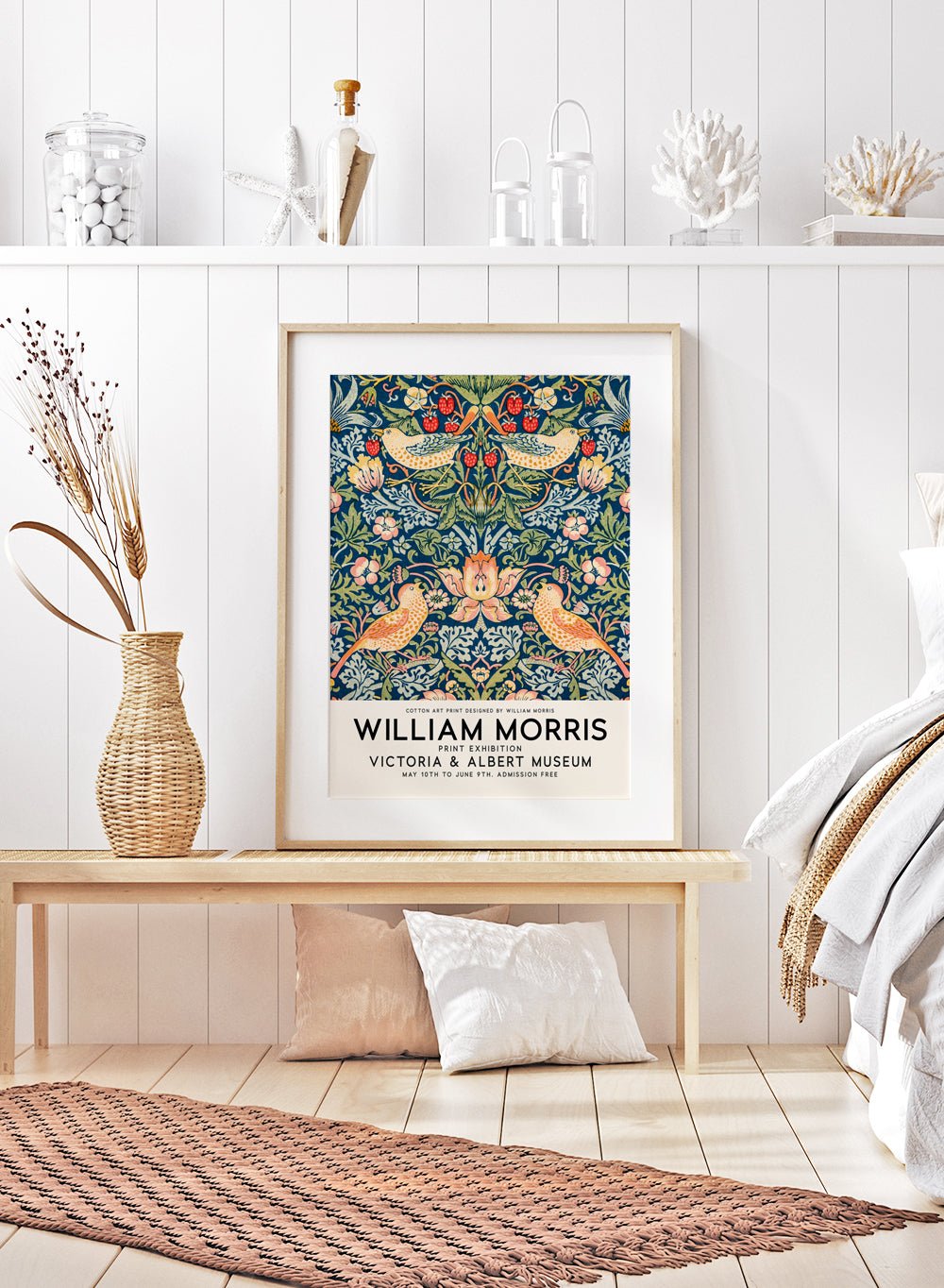 William Morris Strawberry Thief Art Print_Sugar & Canvas