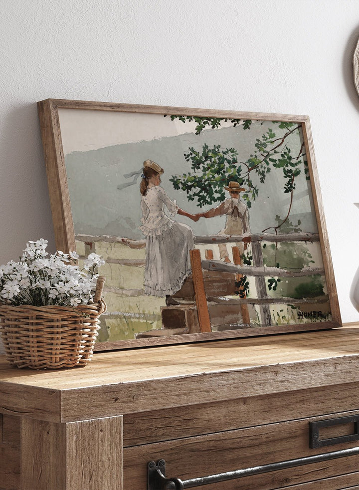 "On the Stile" Art Print_Sugar & Canvas