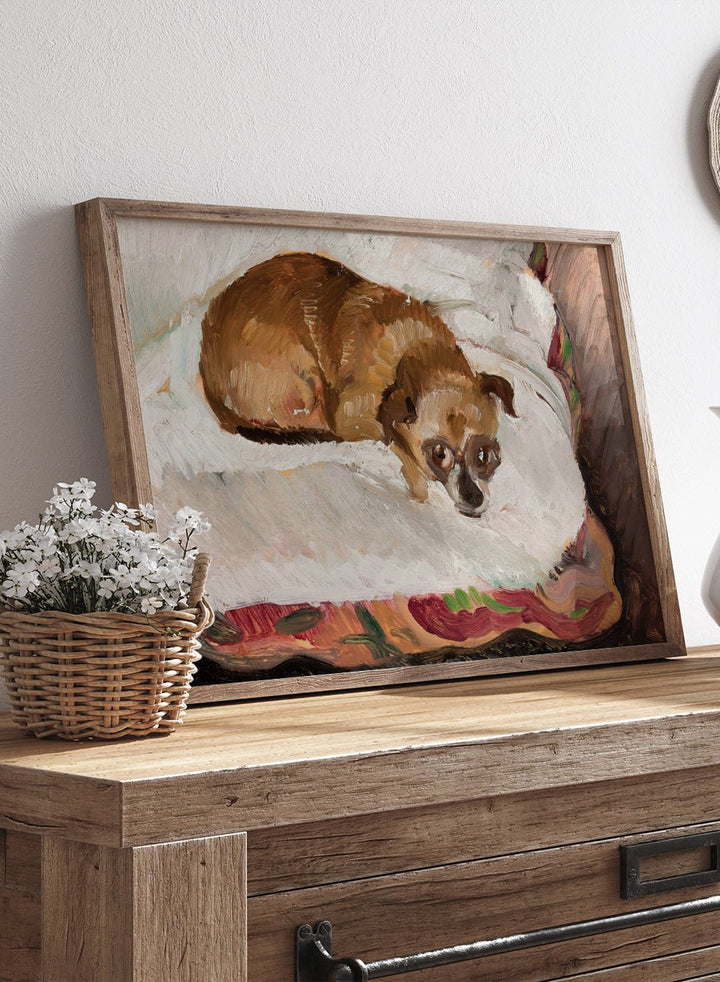 "Lying Dog" Art Print_Sugar & Canvas