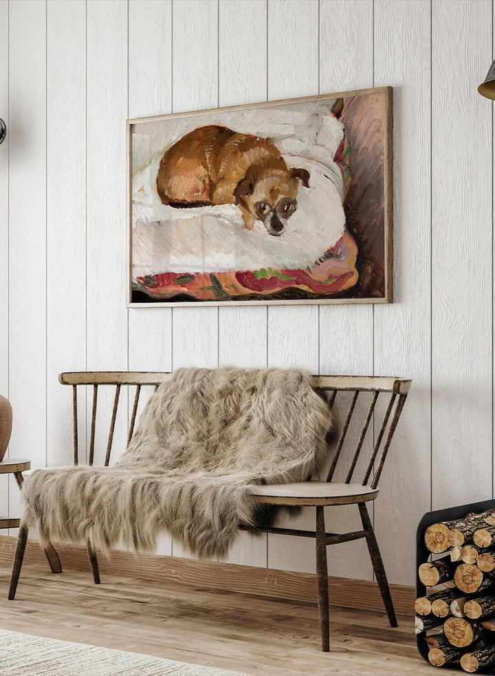 "Lying Dog" Art Print_Sugar & Canvas