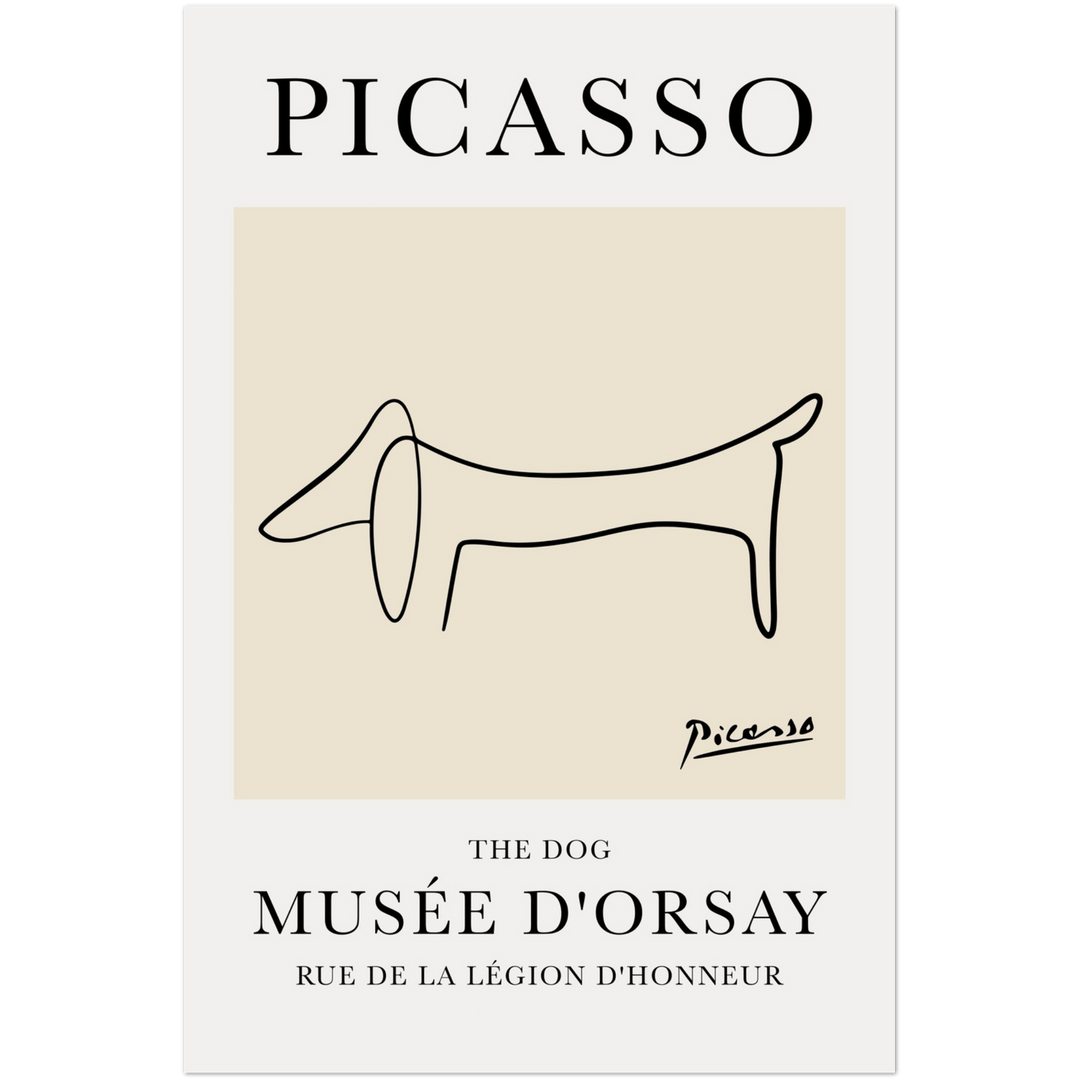 The Dog Line Drawing by Pablo Picasso Print_Sugar & Canvas